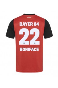 Bayer Leverkusen Victor Boniface #22 Voetbaltruitje Thuis tenue 2024-25 Korte Mouw